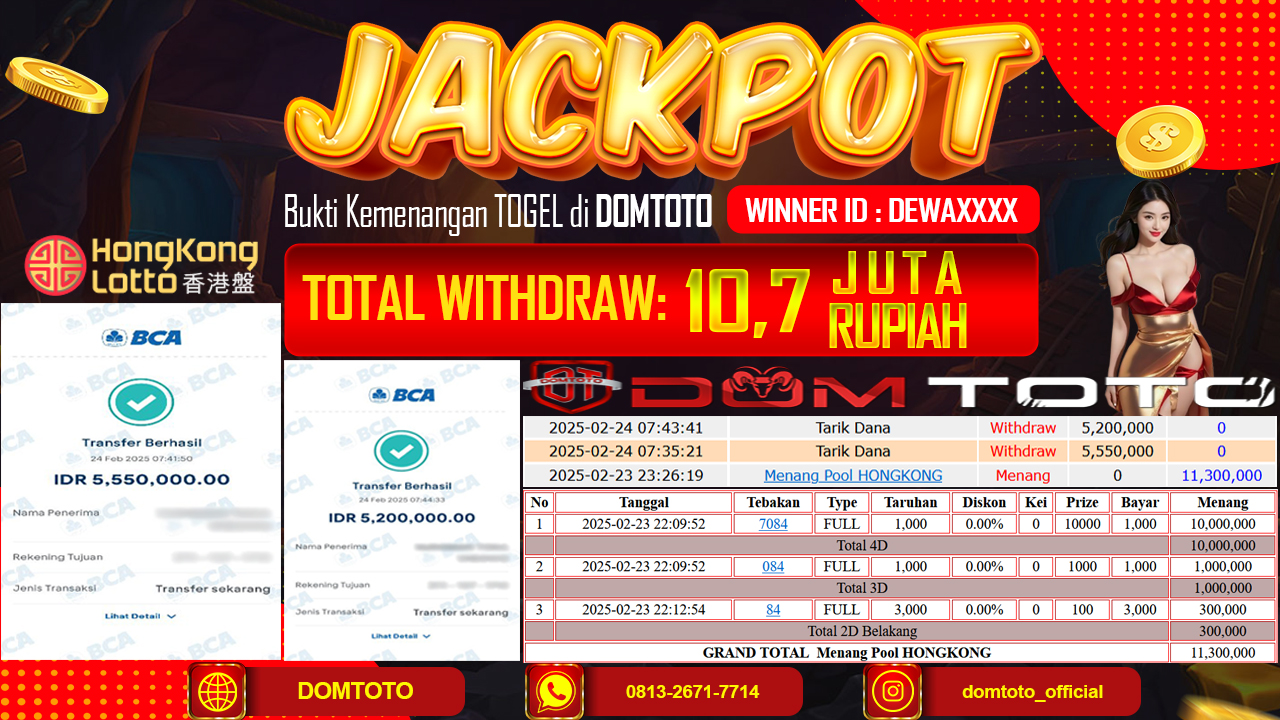 JACKPOT TOGEL HONGKONG 24 FEBRUARI 2025